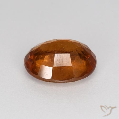 Grenat Hessonite Orange rougeâtre naturelle ovale, 2.01 ct, VS-SI