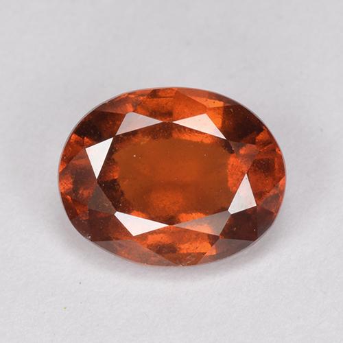 Grenat Hessonite Orange moyen-foncé naturelle Coupe ovale, 2.24 ct, VS-SI