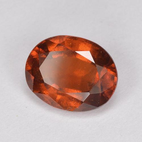 Grenat Hessonite Orange moyen-foncé naturelle Coupe ovale, 2.24 ct, VS-SI