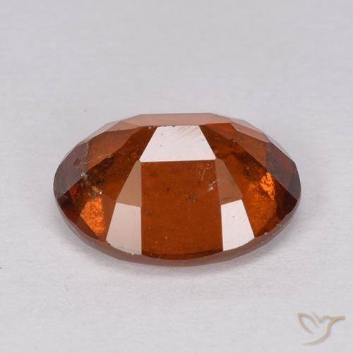Grenat Hessonite Orange feu naturelle ovale, 2.55 ct, VS-SI