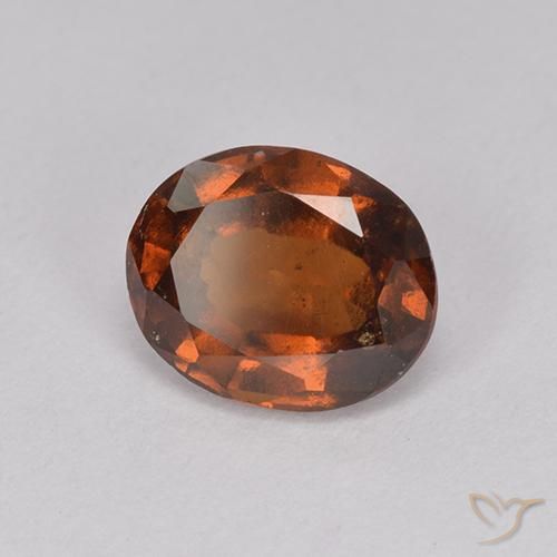 Grenat Hessonite Orange moyen-foncé naturelle ovale, 2.14 ct, VS