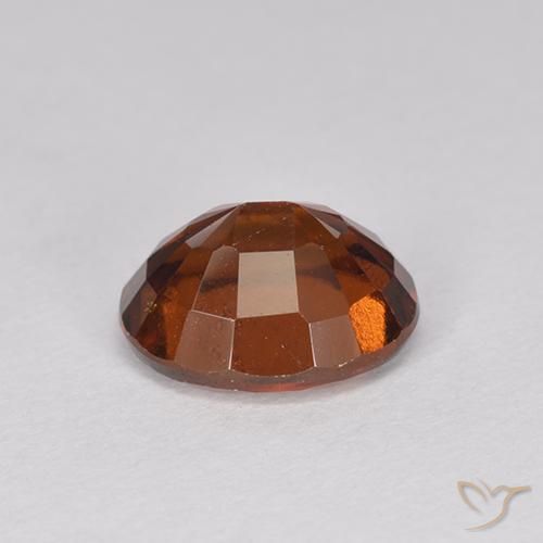 Grenat Hessonite Ambre orange naturelle ovale, 2.04 ct, VS