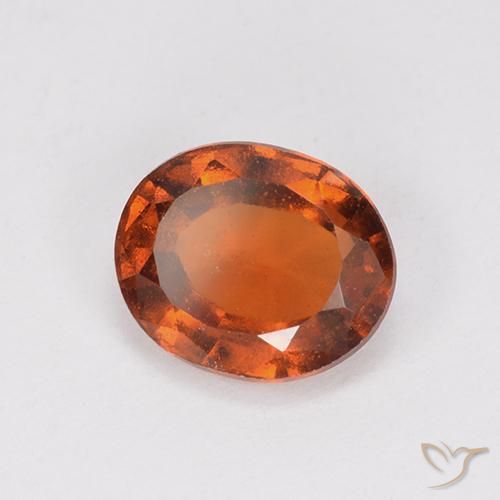 Grenat Hessonite Orange moyen naturelle ovale, 2.28 ct, VS