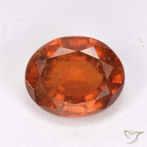 2.12ct Naturel Orange moyen Grenat Hessonite, ovale, VS-SI
