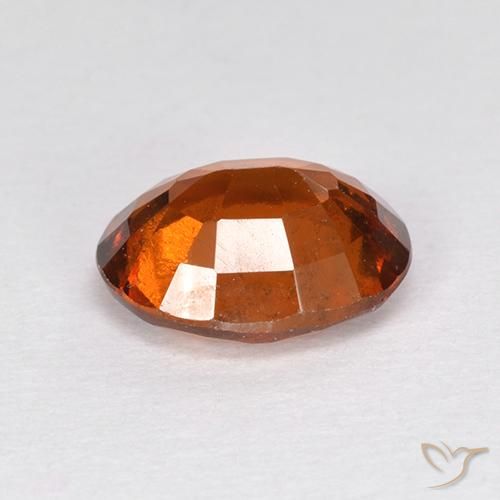 Grenat Hessonite Orange foncé naturelle ovale, 2.06 ct, VS-SI