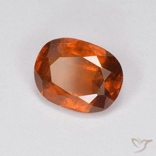 Grenat Hessonite Orange foncé naturelle ovale, 1.97 ct, VS-SI