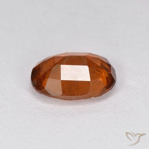 Grenat Hessonite Orange foncé naturelle ovale, 1.97 ct, VS-SI