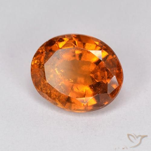 Grenat Hessonite Orange moyen-foncé naturelle ovale, 2.40 ct, VS-SI