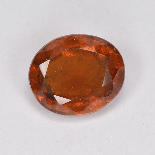 Grenat Hessonite Orange naturelle Coupe ovale, 1.93 ct, VS-SI