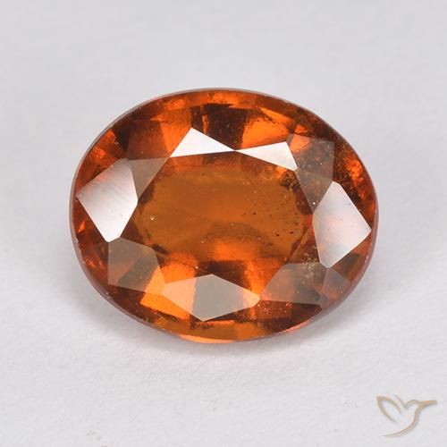2.74ct Naturel Orange foncé Grenat Hessonite, ovale, VS-SI