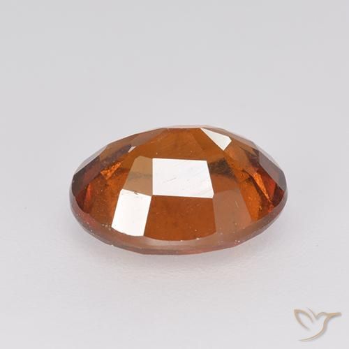 Grenat Hessonite Orange rougeâtre naturelle ovale, 2.38 ct, VS-SI