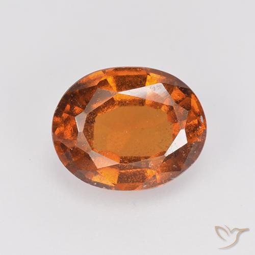 1.87ct Naturel Orange moyen-foncé Grenat Hessonite, ovale, VS-SI