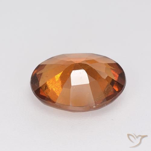 Grenat Hessonite Orange foncé naturelle ovale, 2.45 ct, VS