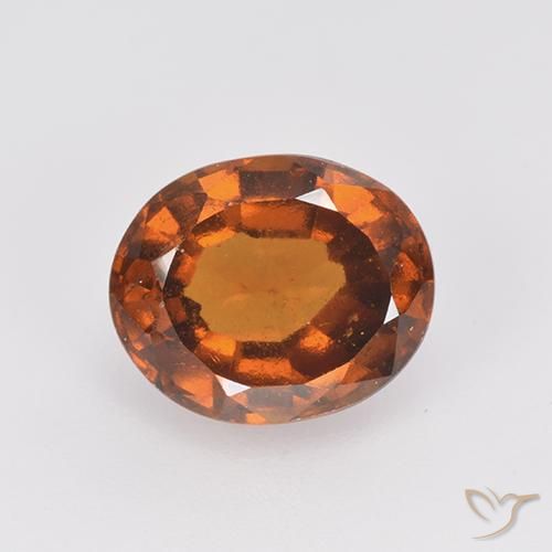 Grenat Hessonite Orange moyen-foncé naturelle ovale, 2.76 ct, VS