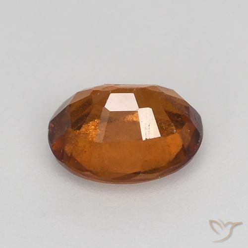 Grenat Hessonite Orange moyen-foncé naturelle ovale, 1.28 ct, VS-SI