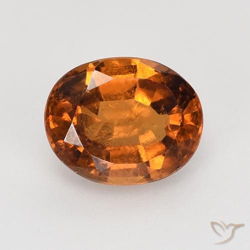 1.73ct Naturel Orange jaunâtre Grenat Hessonite, ovale, VS-SI