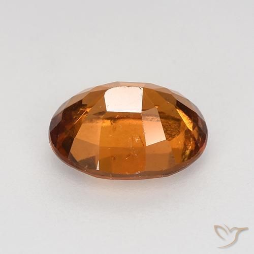Grenat Hessonite Orange jaunâtre naturelle ovale, 1.73 ct, VS-SI