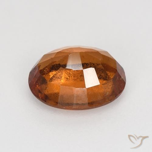 Grenat Hessonite Orange moyen naturelle ovale, 1.76 ct, VS-SI