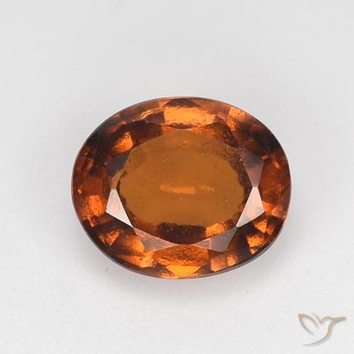 1.49ct Naturel Ambre orange Grenat Hessonite, ovale, VVS-VS