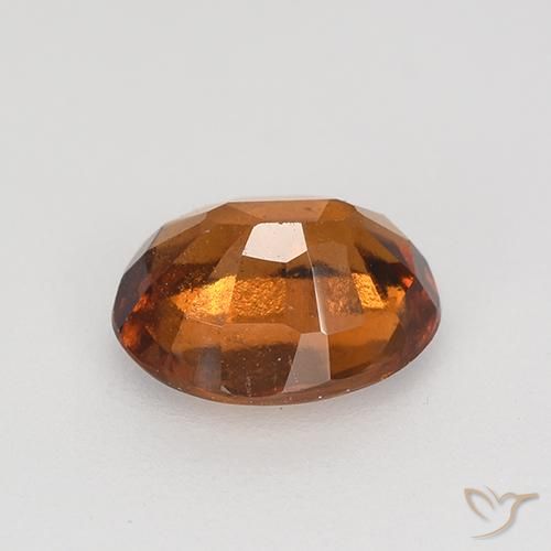 Grenat Hessonite Orange foncé naturelle ovale, 1.45 ct, VS