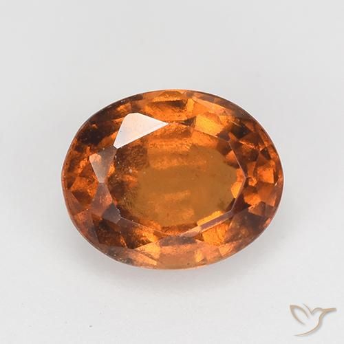 1.74ct Naturel Orange foncé Grenat Hessonite, ovale, VS
