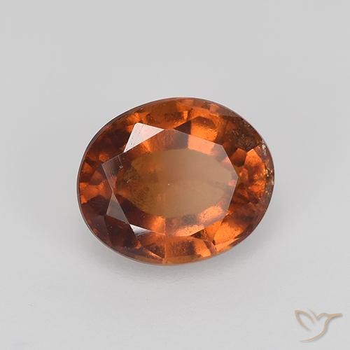 Grenat Hessonite Orange foncé naturelle ovale, 2.04 ct, VS