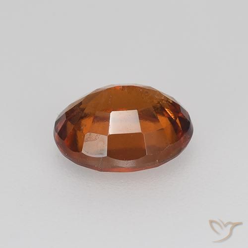Grenat Hessonite Orange foncé naturelle ovale, 2.04 ct, VS