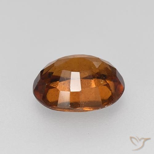 Grenat Hessonite Brun orangé naturelle ovale, 2.28 ct, VS-SI