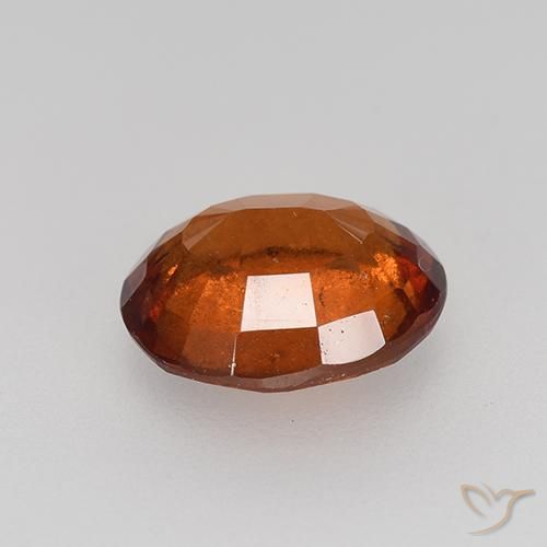 Grenat Hessonite Orange rougeâtre naturelle ovale, 2.44 ct, VS-SI