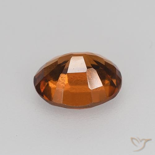 Grenat Hessonite Orange foncé naturelle ovale, 1.75 ct, VVS-VS