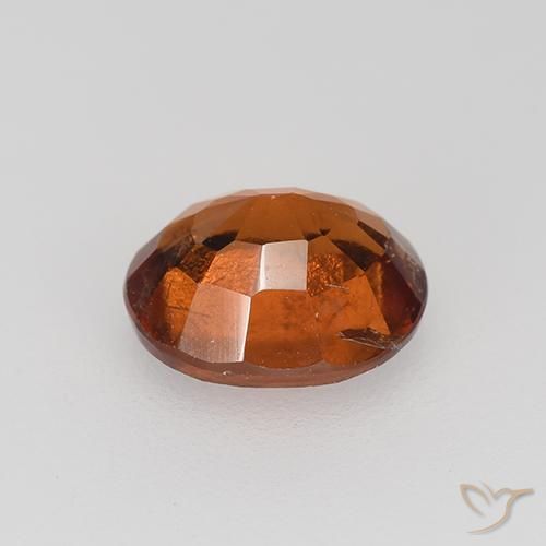 Grenat Hessonite Orange foncé naturelle ovale, 1.90 ct, VS-SI