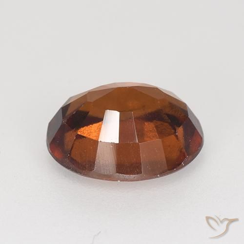 Grenat Hessonite Orange rougeâtre naturelle ovale, 2.87 ct, VS