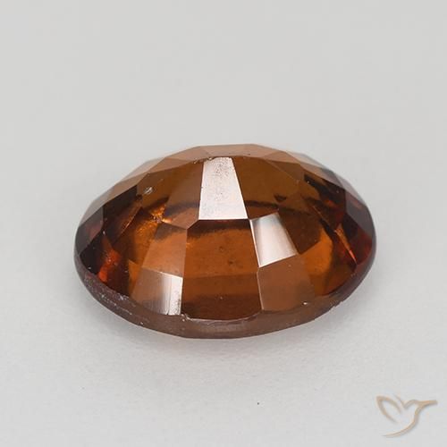 Grenat Hessonite Orange rougeâtre naturelle ovale, 2.33 ct, VS-SI