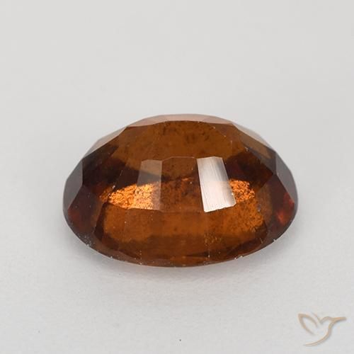 Grenat Hessonite Ambre orange naturelle ovale, 2.21 ct, VS-SI