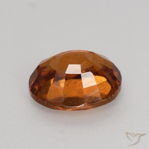 Grenat Hessonite Orange moyen-foncé naturelle ovale, 1.38 ct, VS