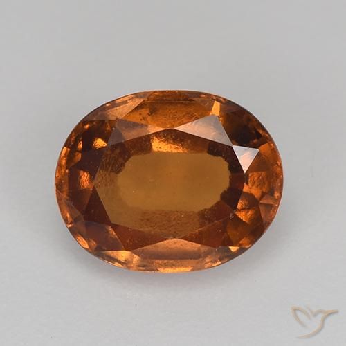 1.60ct Naturel Orange moyen Grenat Hessonite, ovale, VS