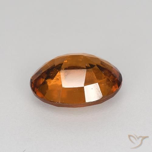 Grenat Hessonite Orange moyen-foncé naturelle ovale, 1.35 ct, VS