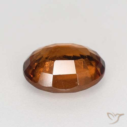 Grenat Hessonite Orange moyen naturelle ovale, 1.63 ct, VS