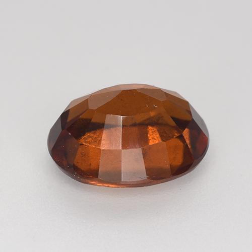 Grenat hessonite orange naturelle coupe ovale, 3,03 ct, VS