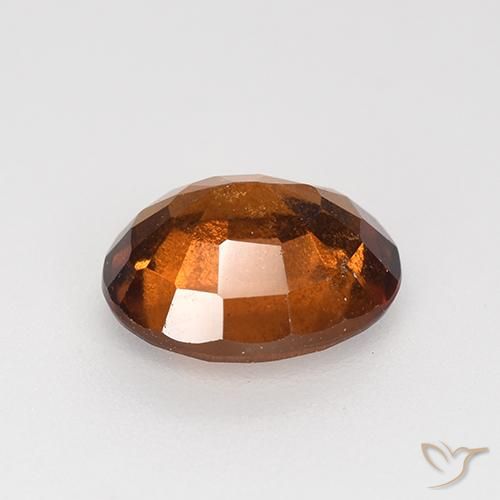 Grenat Hessonite Ambre orange naturelle ovale, 2.08 ct, VS-SI