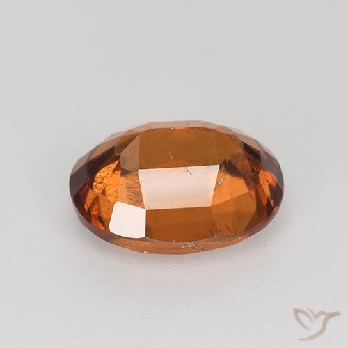 Grenat Hessonite Orange foncé naturelle ovale, 2.07 ct, VS-SI