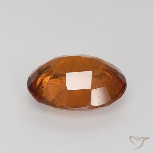 Grenat Hessonite Orange rougeâtre naturelle ovale, 2.20 ct, VS-SI