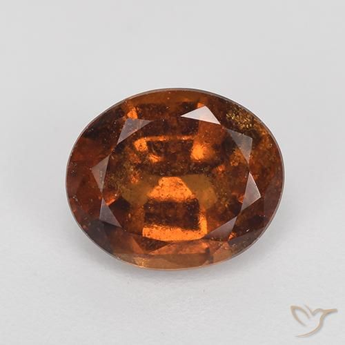 Grenat Hessonite Orange foncé naturelle ovale, 2.27 ct, VS-SI