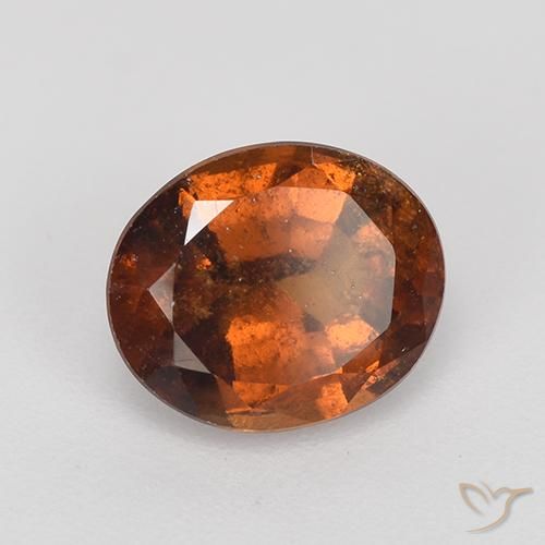 Grenat Hessonite Orange foncé naturelle ovale, 2.27 ct, VS-SI