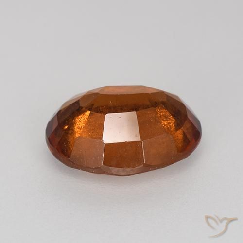 Grenat Hessonite Orange rougeâtre naturelle ovale, 2.37 ct, VS-SI