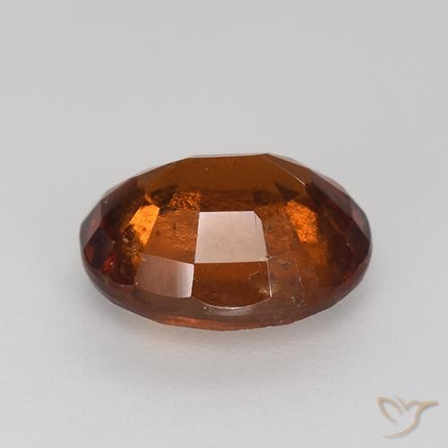 Grenat Hessonite Orange foncé naturelle ovale, 2.83 ct, VS-SI