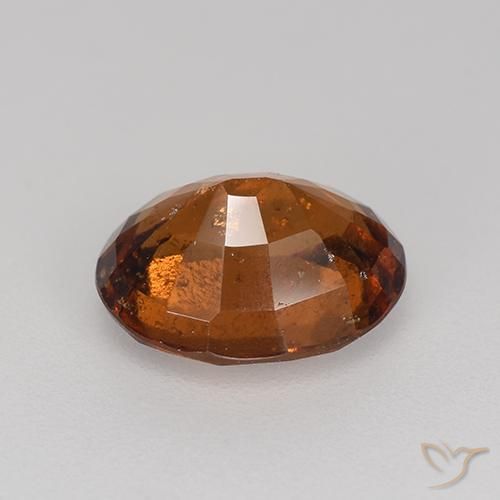 Grenat Hessonite Ambre orange naturelle ovale, 2.07 ct, VS-SI