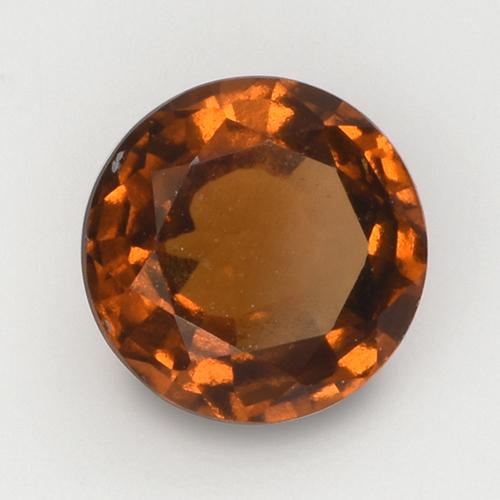 Grenat hessonite orange naturelle coupe roude, 2,08 ct, VS