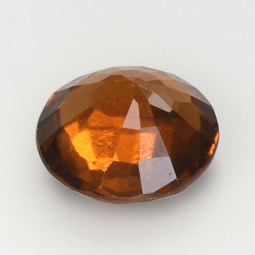Grenat hessonite orange naturelle coupe roude, 2,08 ct, VS