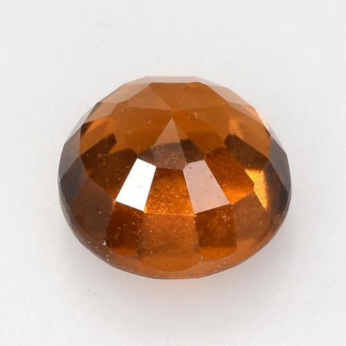 Grenat hessonite orange naturelle coupe roude, 2,11 ct, VVS-VS